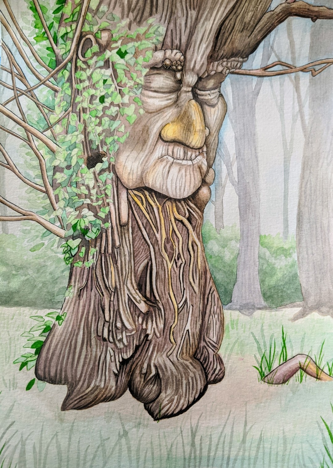 tree creature painting